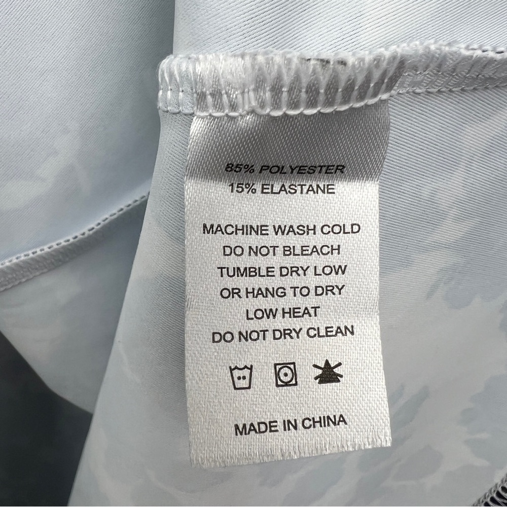 Smith & Quinn Floral Puff Sleeve Bow Detail Mini/Midi Dress Size Small Blue - Picture 12 of 12